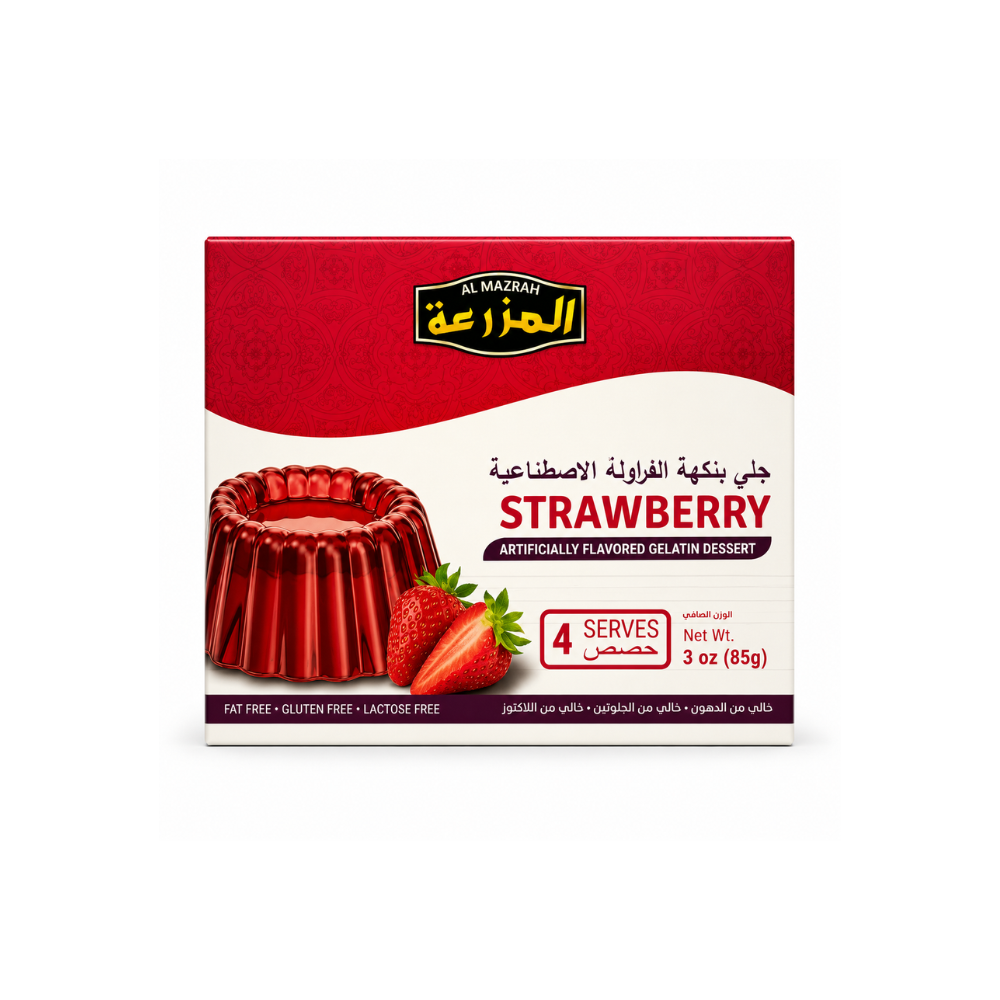 Al Mazrah Strawberry Gelatin Dessert 85 g