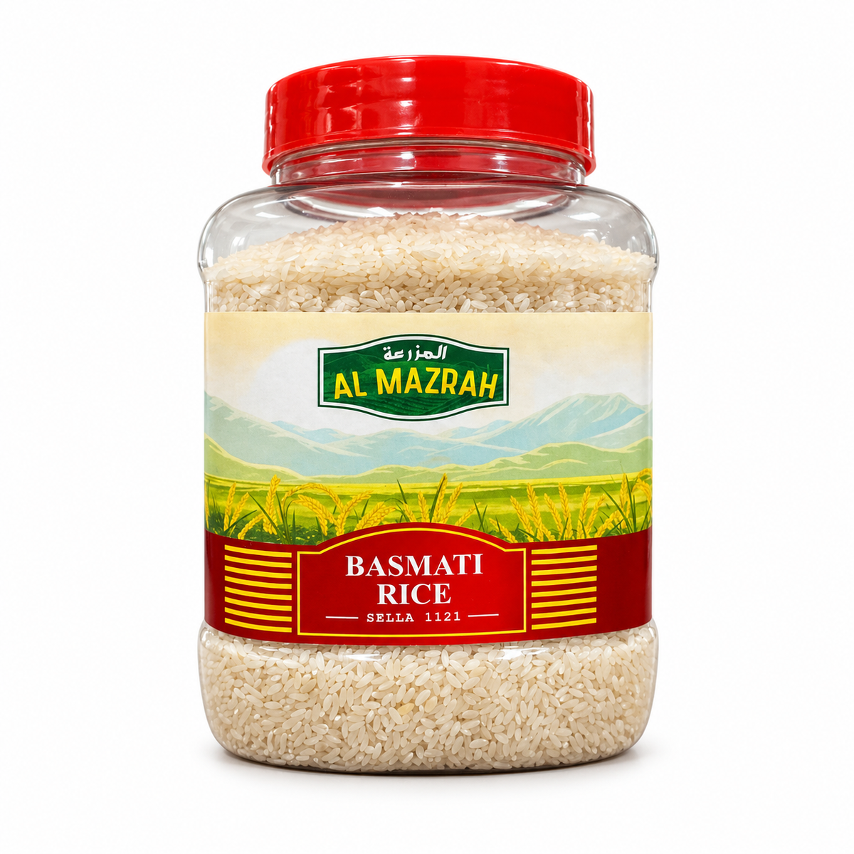 Al Mazrah Almazrah Basmati Rice Plasti Jar 35 oz