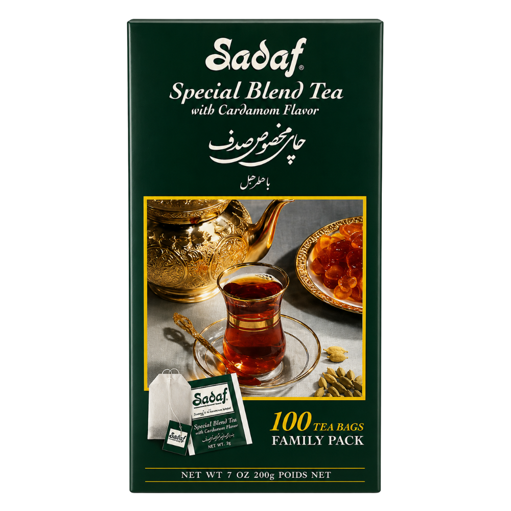 Sadaf No. 44-6167 Tea Bags Special Blend W/Cardamon 100