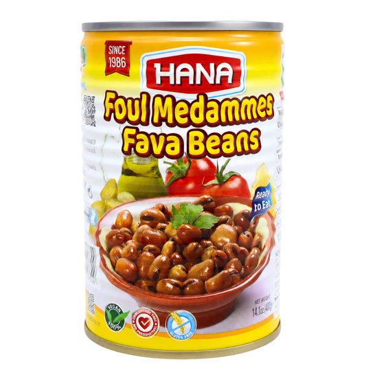 BN0202 - HANA Foul Medammes Fava Beans 14 oz (400g)