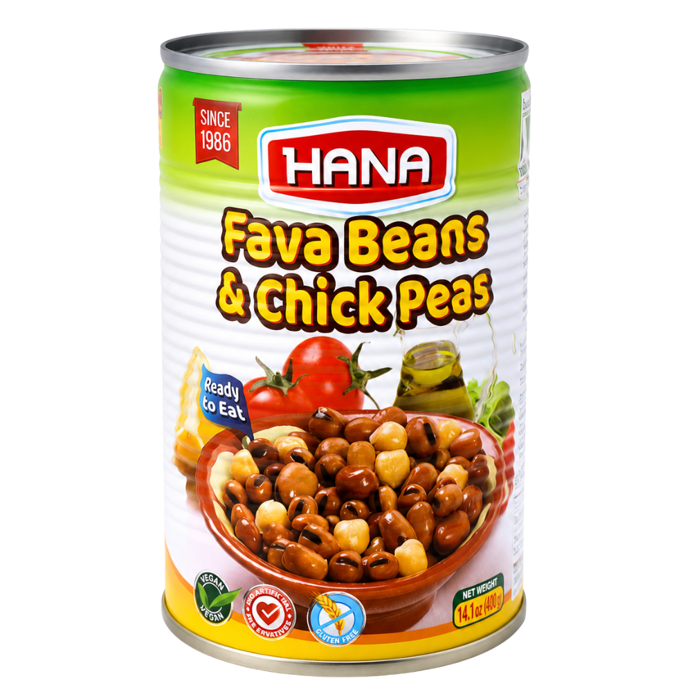 BN0205 - HANA Foul Medammes with Chick peas 14 oz (400g)