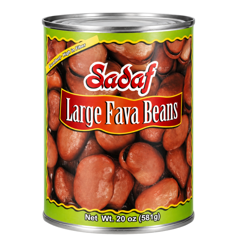 BN02A – Sadaf Large Fava Beans 20 oz (581g) Cans