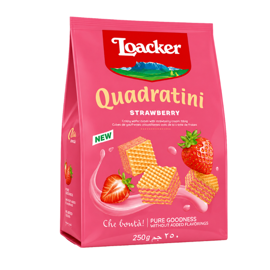 CB4101 - Loacker Quadratini Strawberry 250g
