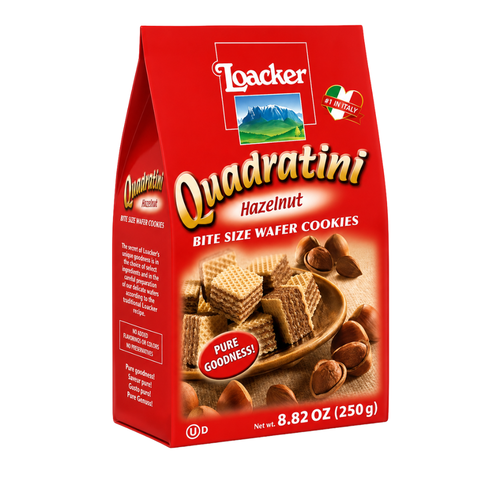 CB41A – Loacker Quadratini Hazelnut 250g