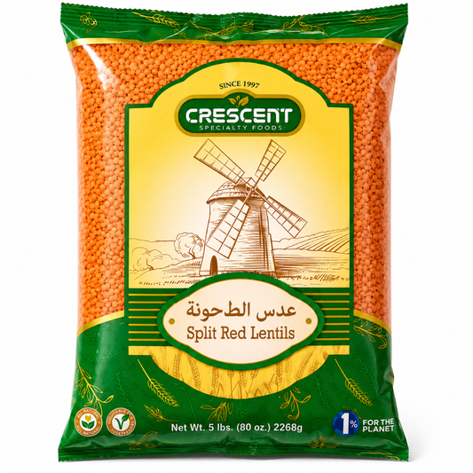 Crescent Red Split Lentil 80 oz