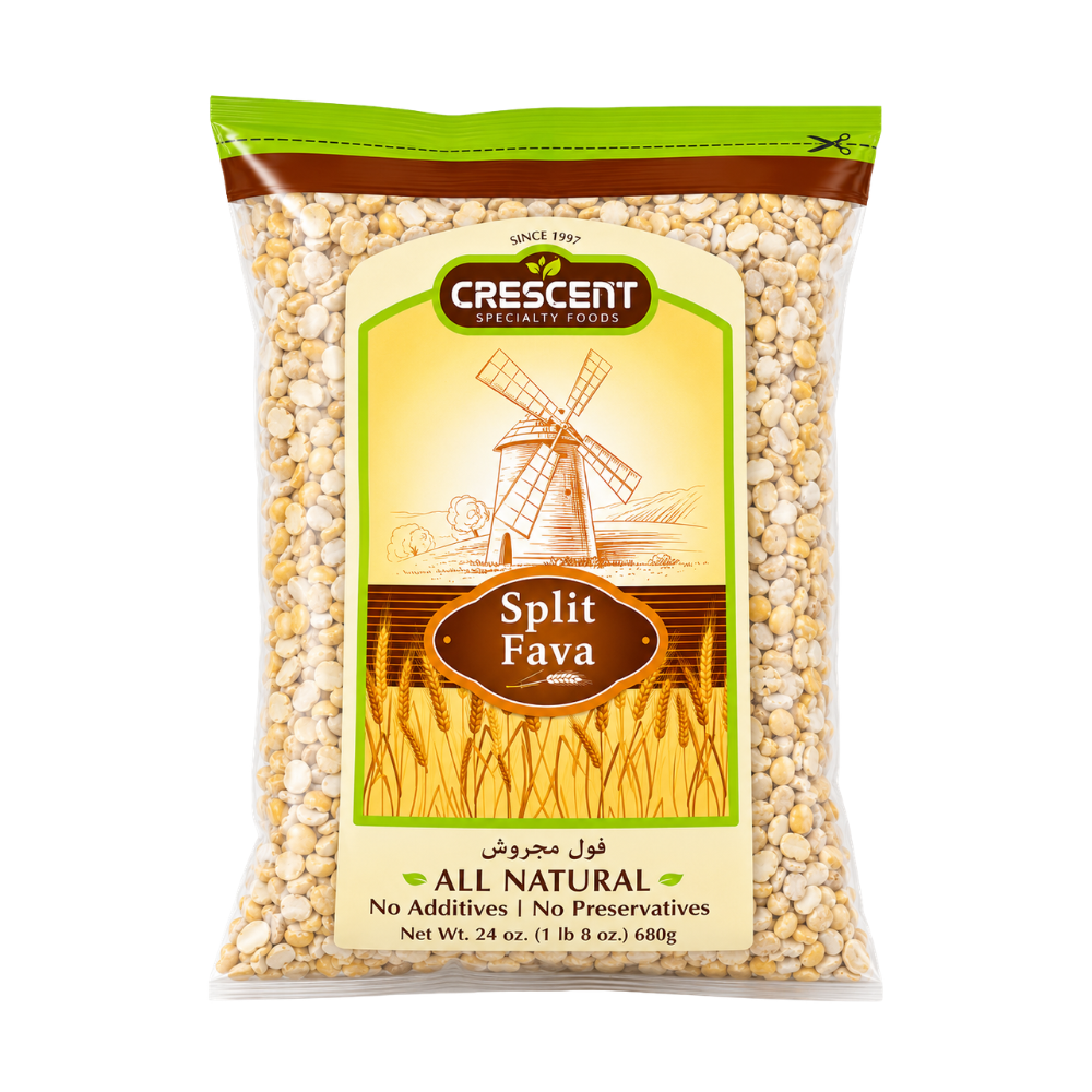 Crescent Split Fava Beans 24oz