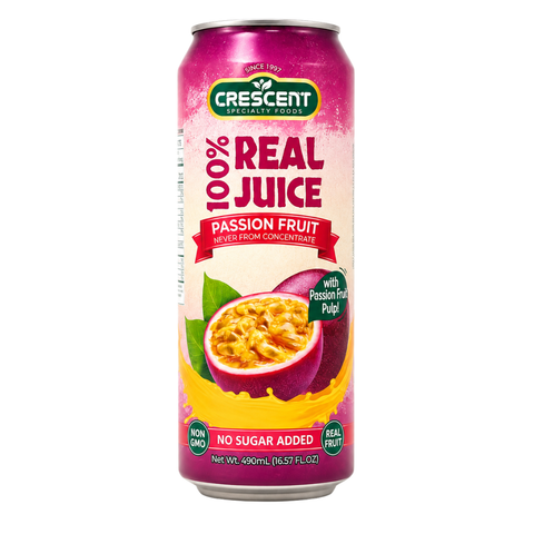 DK0203 – Crescent 100% Real Juice Passion Fruit with Pulp 490 ml