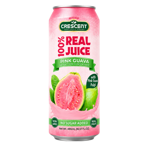 DK0205 – Crescent 100% Real Juice Pink Guava with Pulp 490 ml