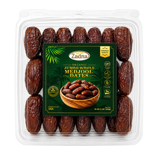Zadna Medjool Jumbo Whole Dates Organic 16 oz