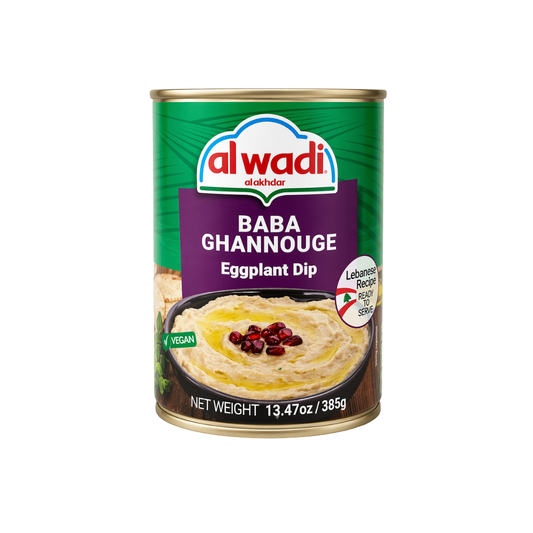 EP9202 – Alwadi Baba Ghannouge Eggplant Dip 13.47 oz (385g)