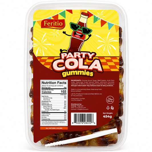 Feritio Gummy Cola Tubs 454g