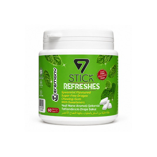 Jars. 7Stick Sugar Free Gum Spearmint Jars. 80g
