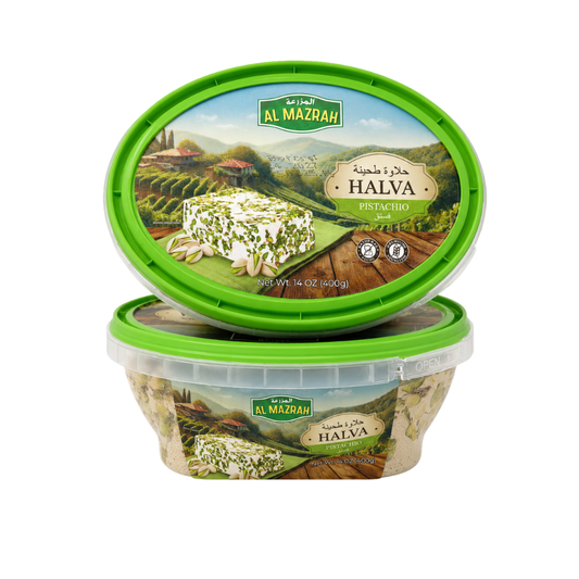 Al Mazrah Halva With Pistachio 14 oz