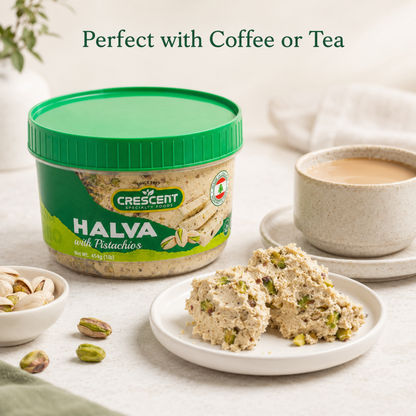 Crescent Pistachio Halva 16 oz (454g) – 2 Pack