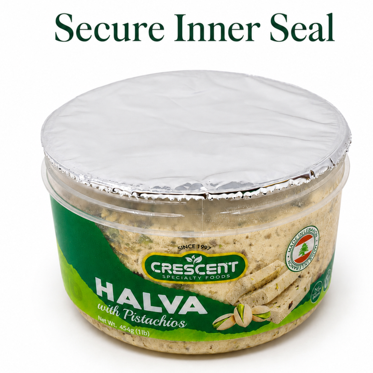 Crescent Pistachio Halva 16 oz (454g) – 2 Pack