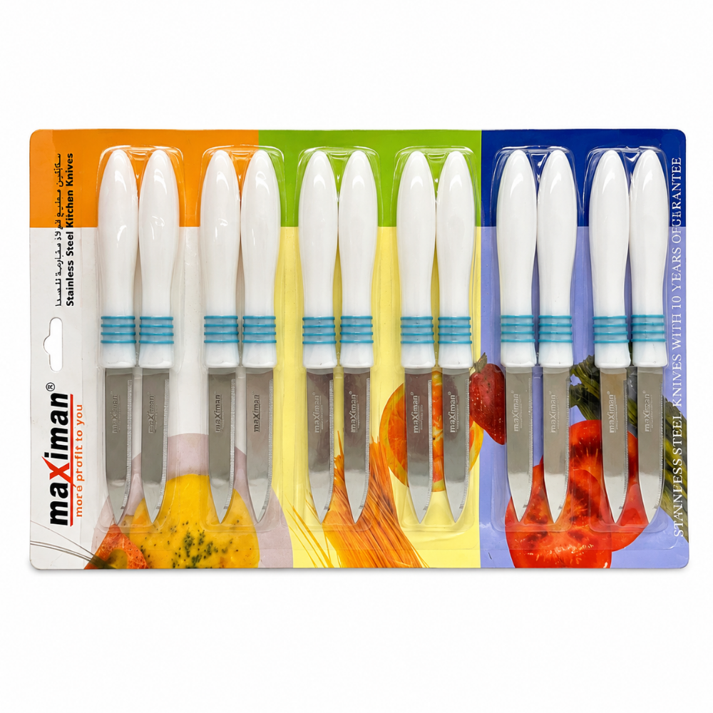 MAX-1281A Fruit Knife 12 on Card