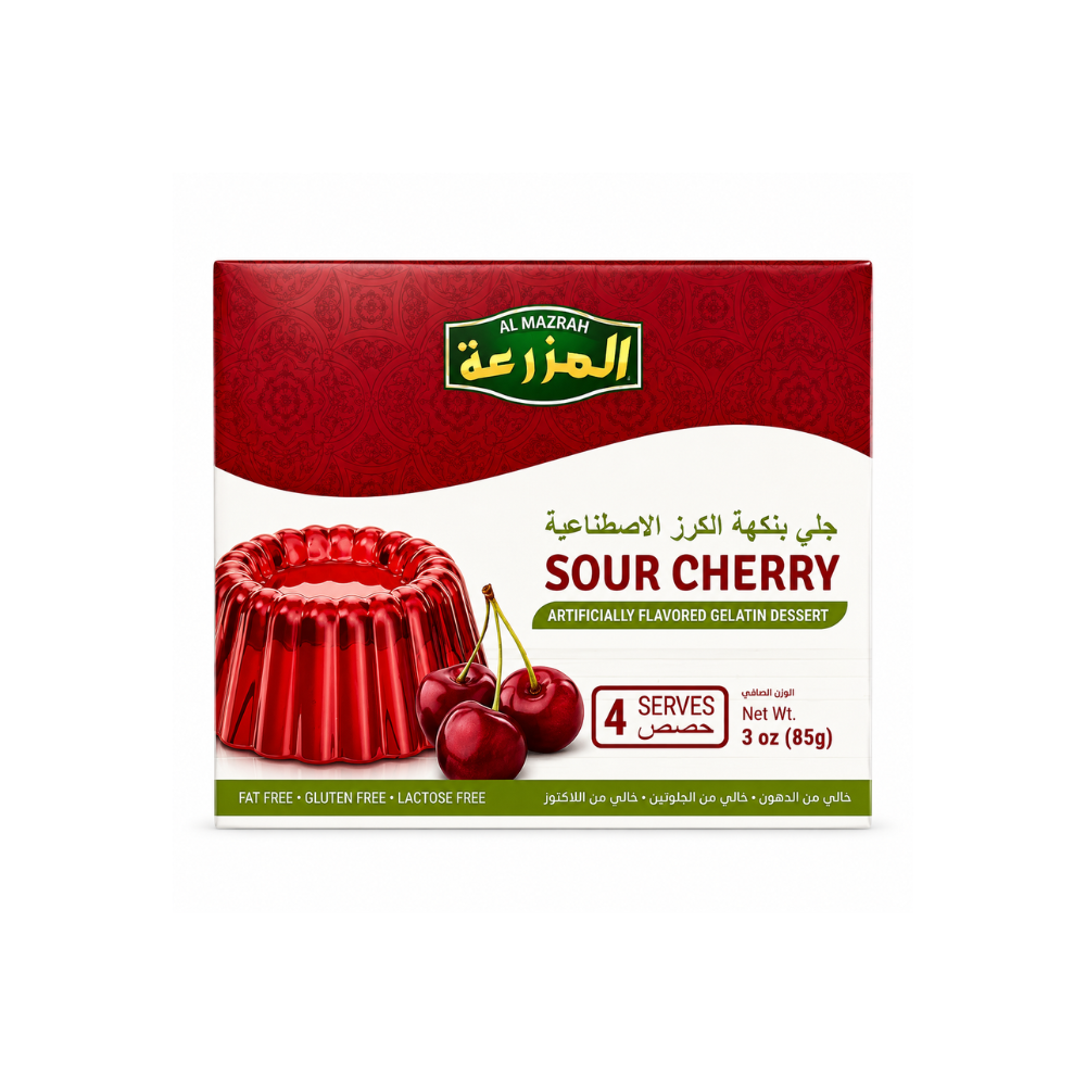 Al Mazrah Almazrah Sour Cherry Gelatin Dessert 85 g