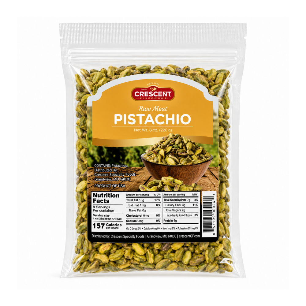 Crescent Raw Meat Pistachios 8 oz