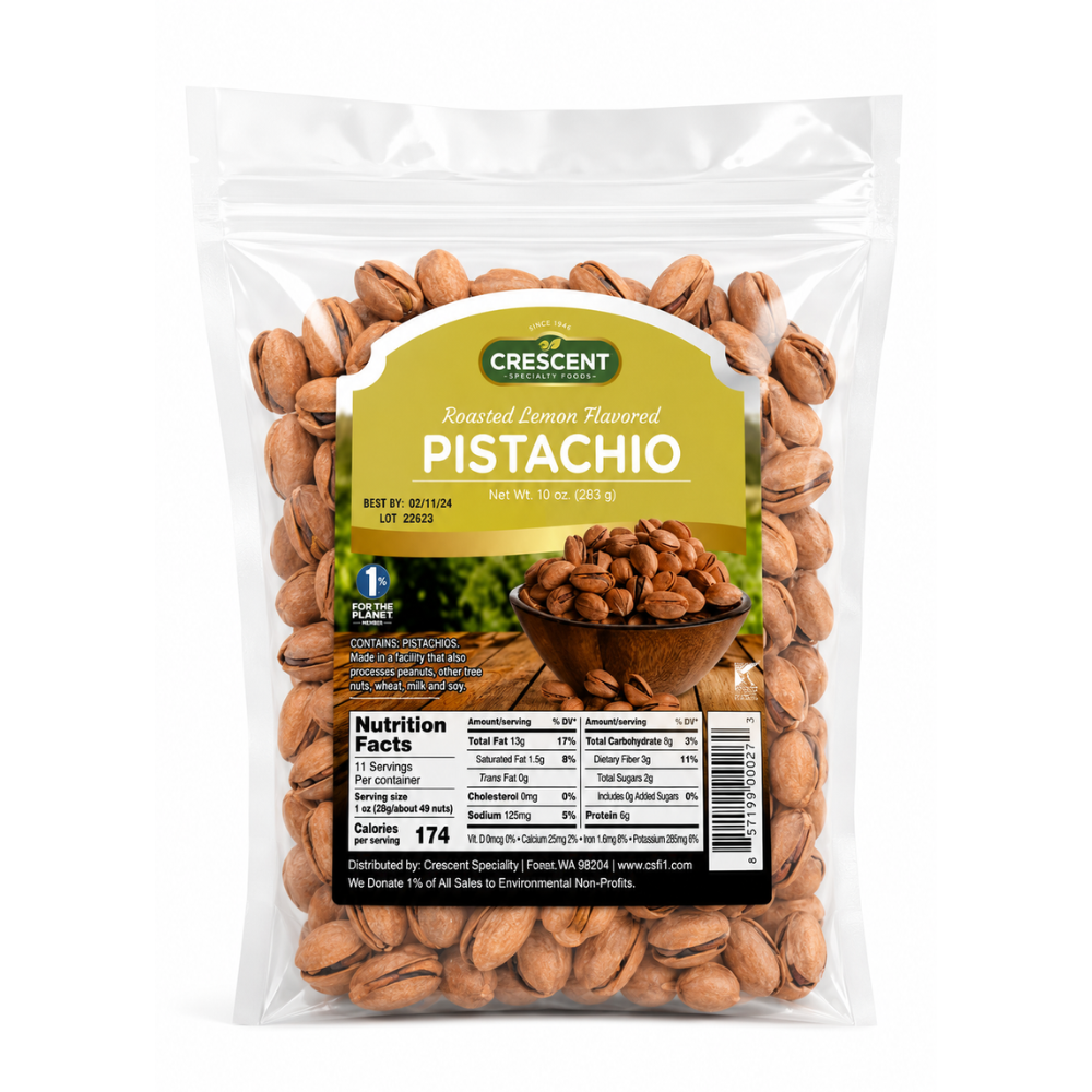 Crescent Roasted Lemon Pistachios 10 oz