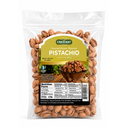 Crescent Roasted Lemon Pistachios 10 oz