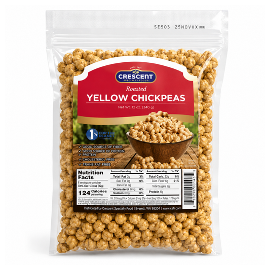 Crescent Yellow Chick Peas Roasted 12 oz