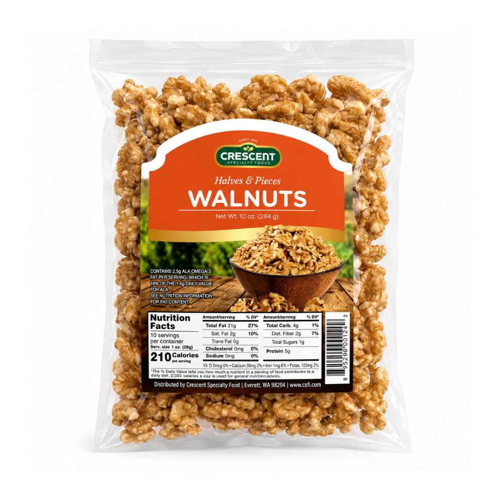 Crescent Walnut Light H/P 10 oz