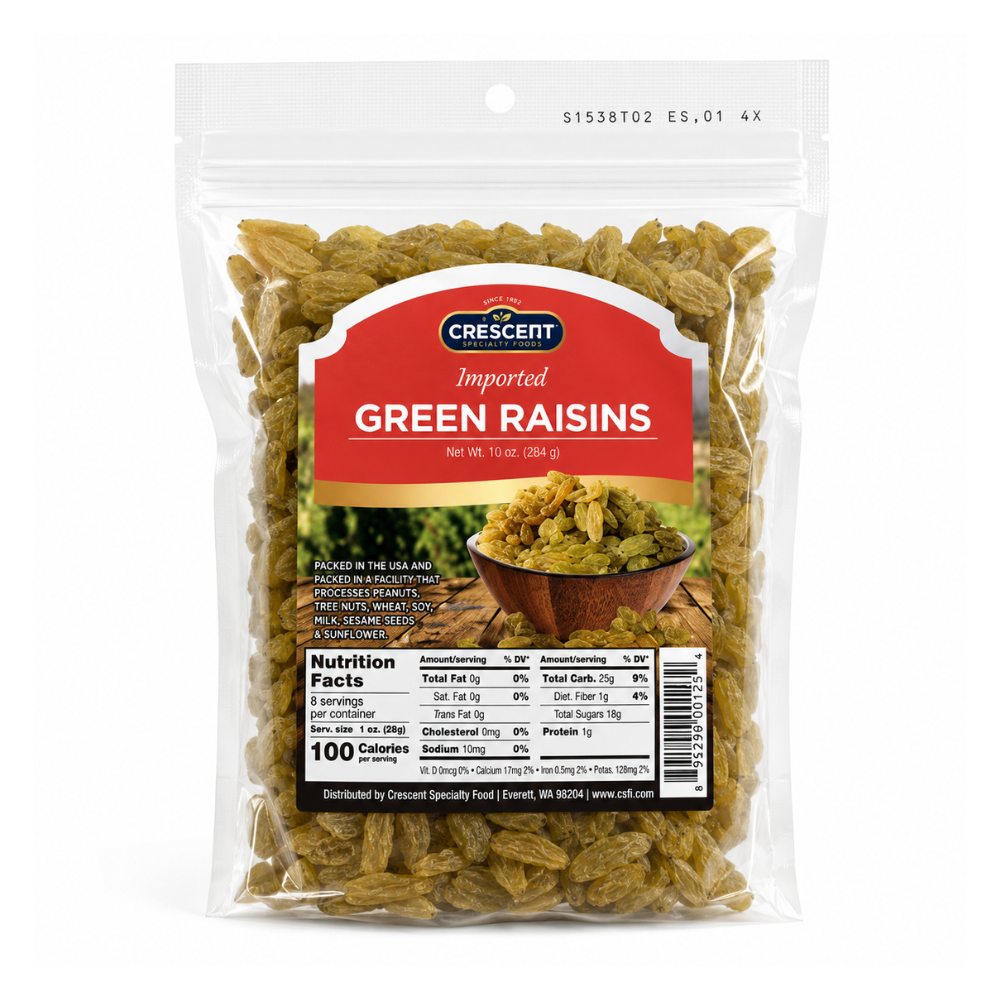 Crescent Imported Green Raisins 10 oz