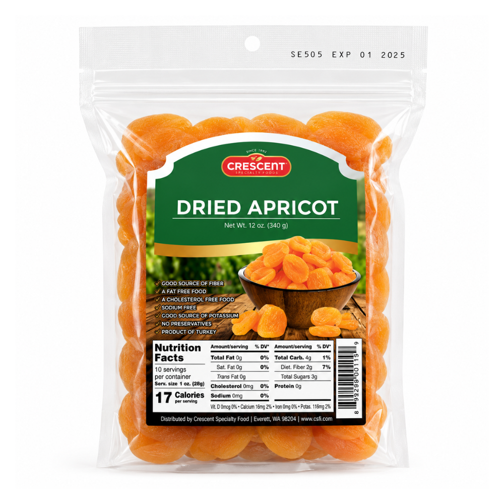 Crescent Turkish Dried Apricot 12 oz