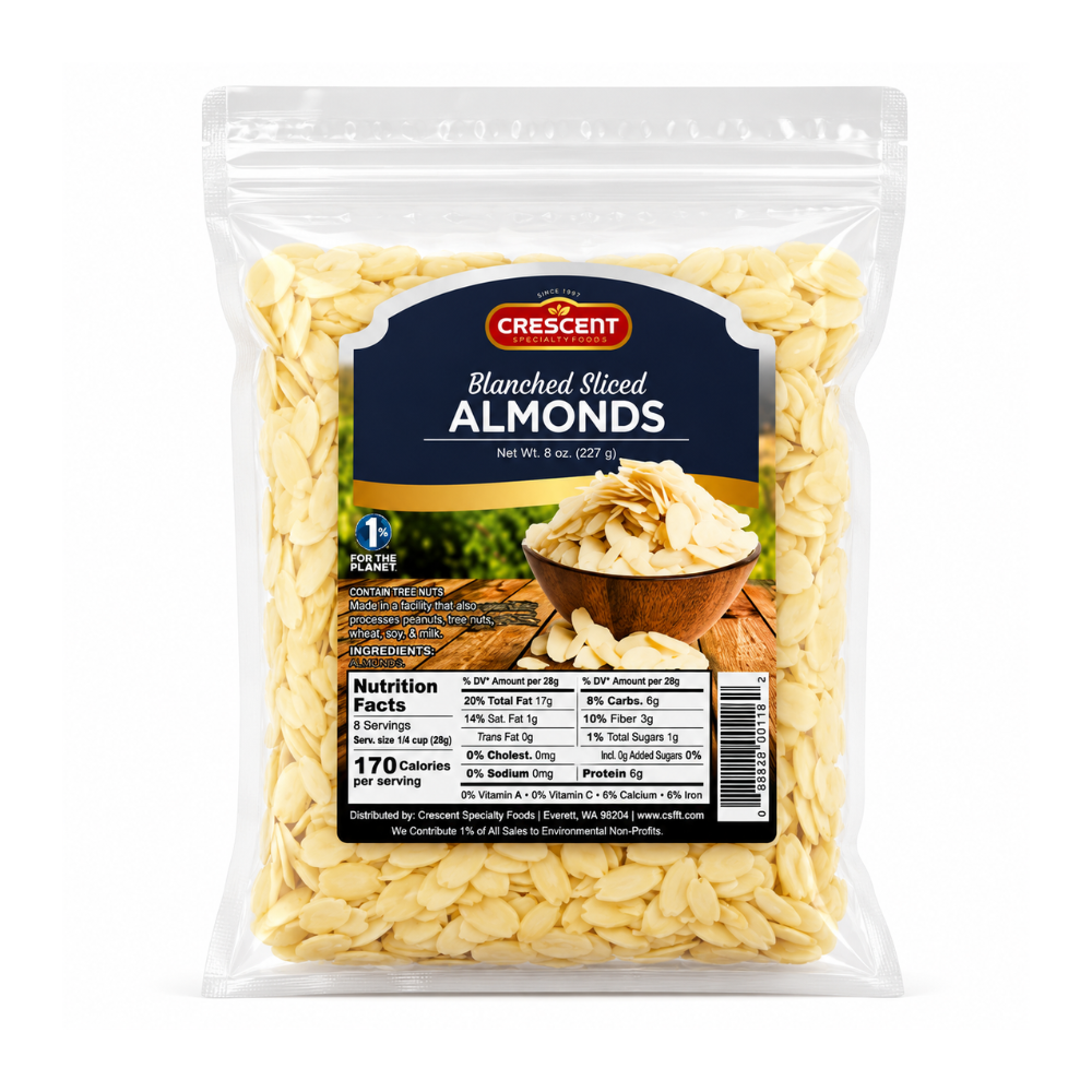 Crescent Blanched Sliced Almonds 8 oz