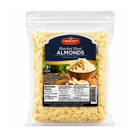 Crescent Blanched Sliced Almonds 8 oz