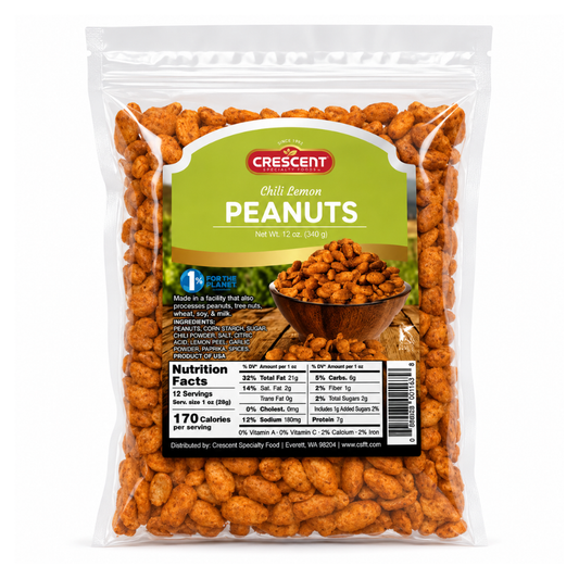 Crescent Chili Lemon Peanuts 12 oz