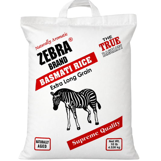 Zebra XXL Sela Basmati Rice White Bags 160 oz