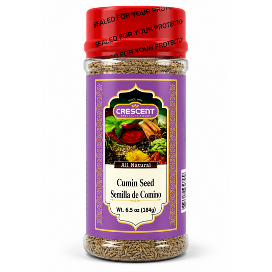 Crescent Cumin Seed. Jars 6.5 oz