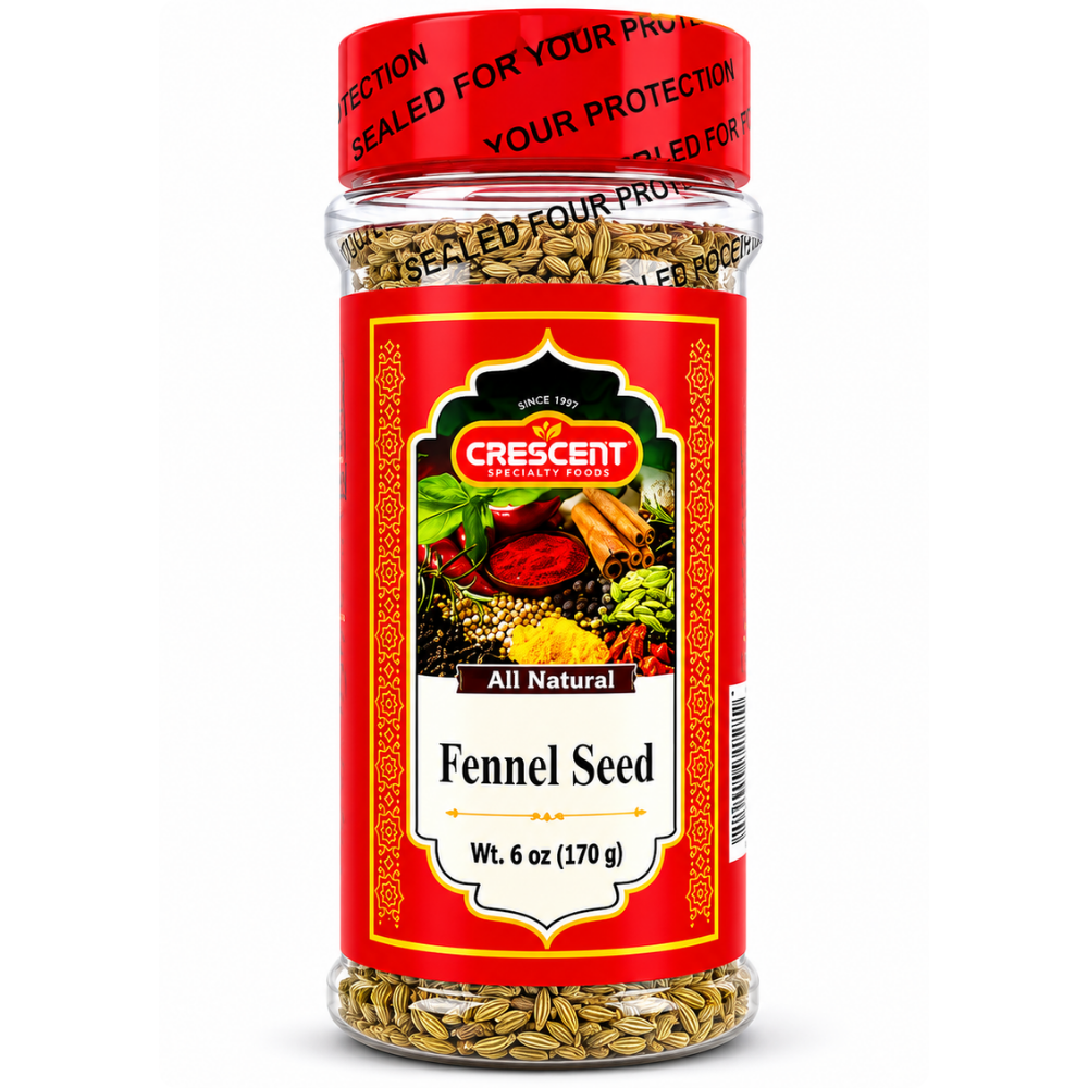 Crescent Fennel Seed. Jars 6 oz