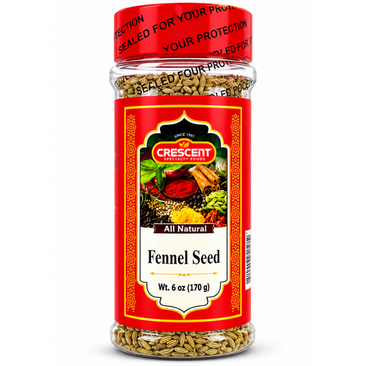 Crescent Fennel Seed. Jars 6 oz