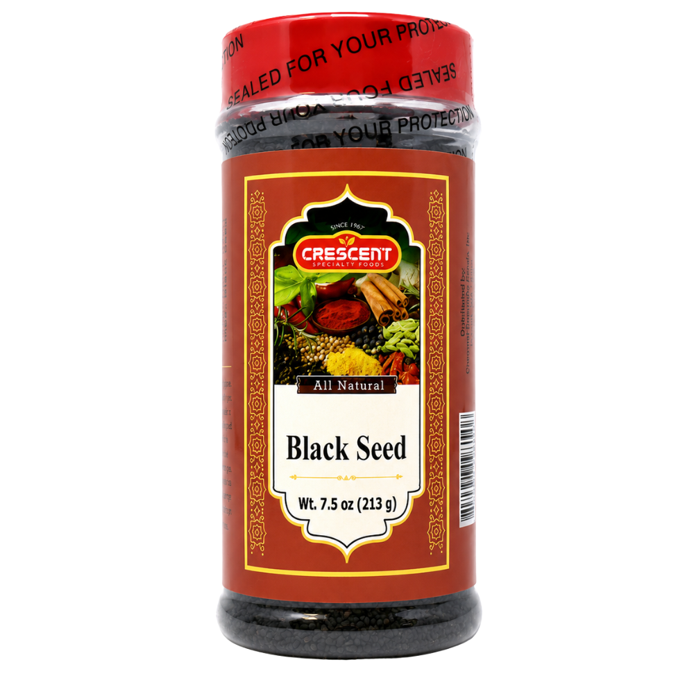 Crescent Black Seeds (Habbit El Baraka). Jars 7.5 oz