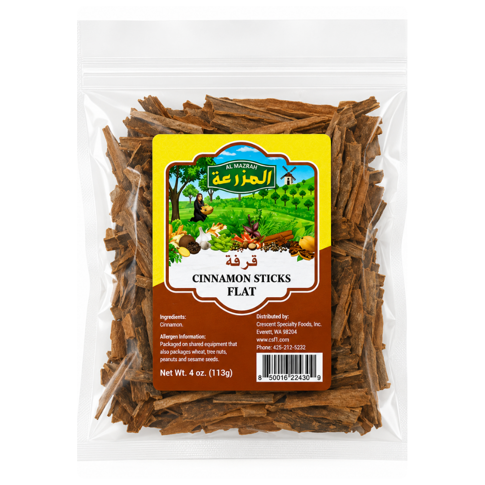 Al Mazrah Flat Cinnamon Sticks Bags 4 oz