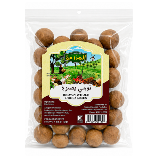 Al Mazrah Whole Brown Dried Lime 4 oz