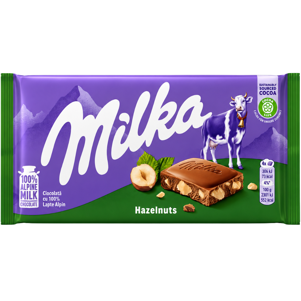 Milka With Hazelnut Bar