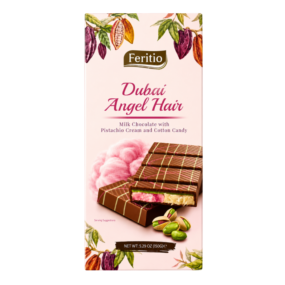 Feritio Angel Hair Dubai Chocolate. 150g