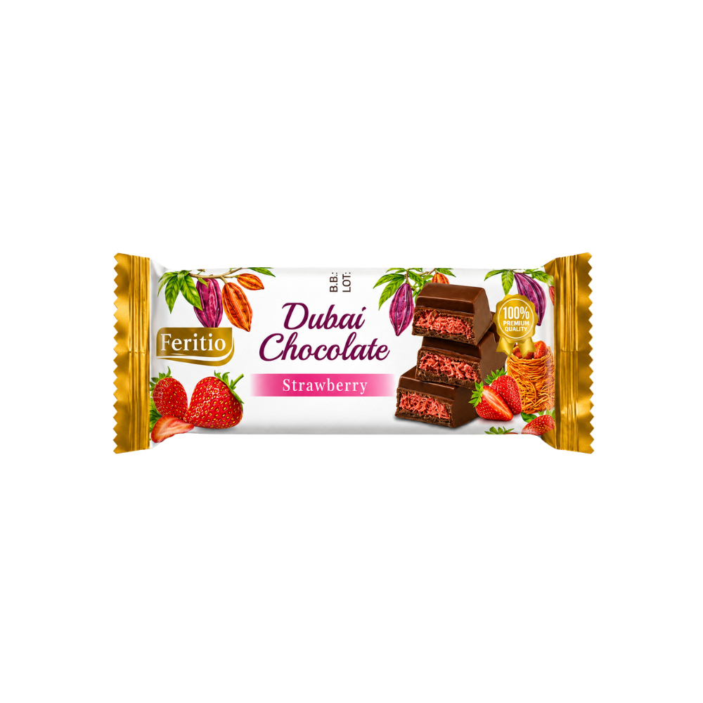 Feritio Dubai Chocolate Strawberry 40g