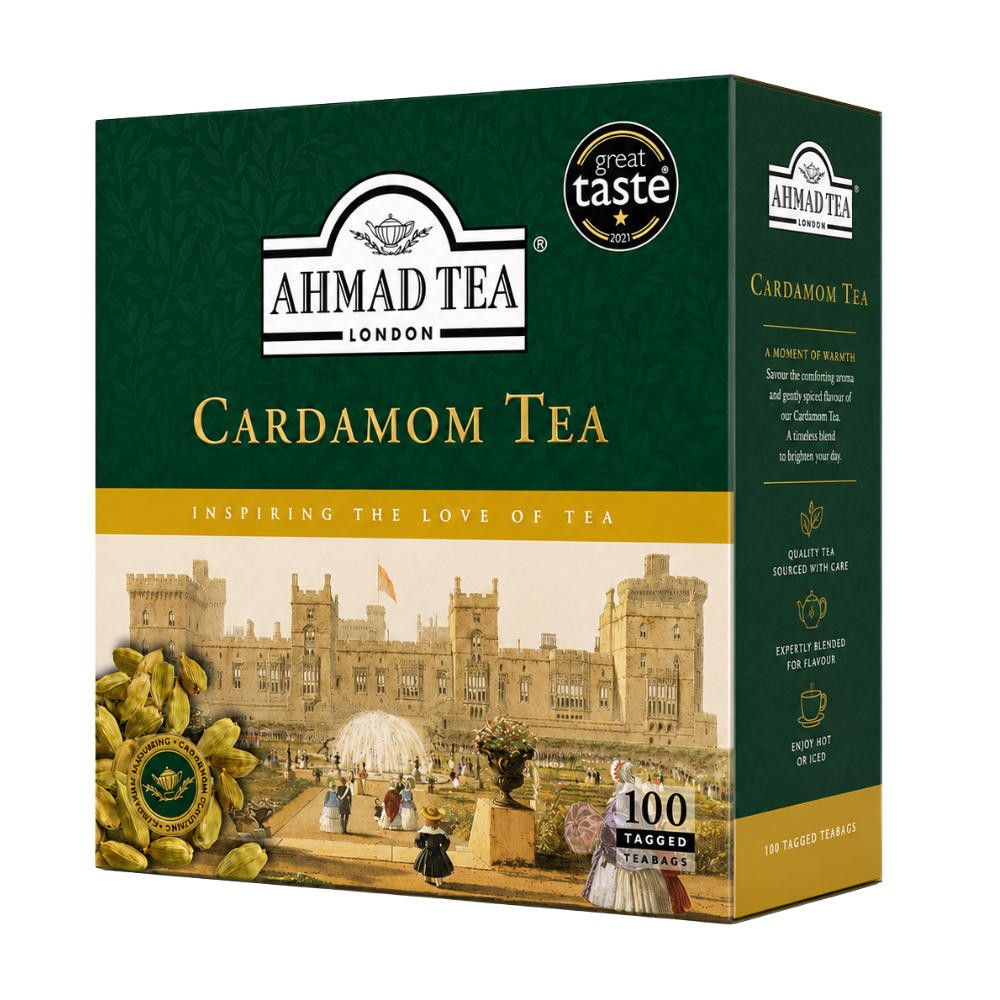 Ahmad Tea Bag Cardamom. (Tagged) 100ct