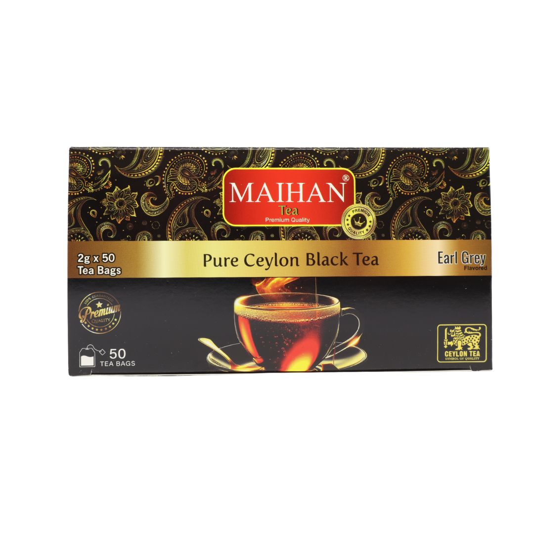 Maihan Pure Ceylon Black Tea Bag Earl Grey 6 Box (x 50) 2 gr