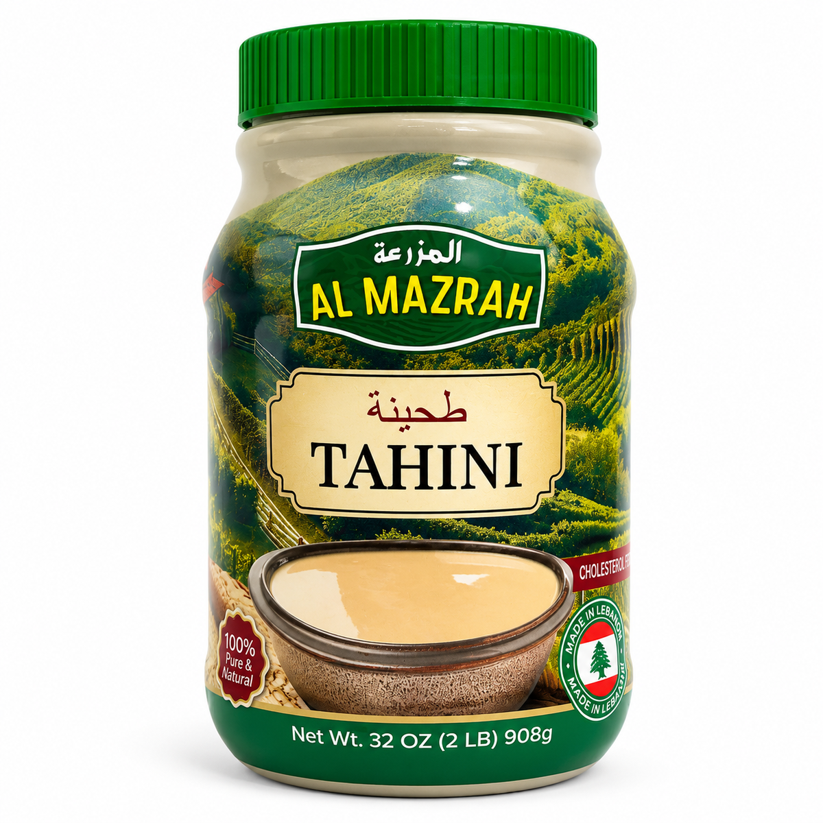 Al Mazrah Lebanese Sesame Tahini – 32 oz